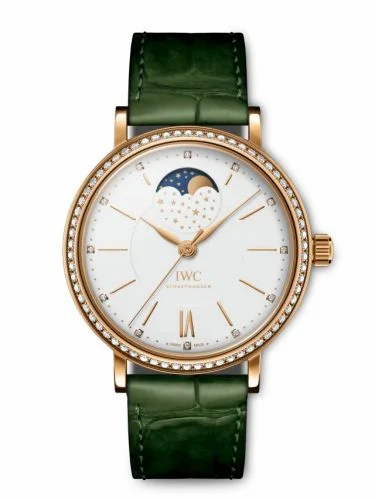 IWC Portofino Automatic Moon Phase 37 Red Gold / Diamond / Silver IW4590-14 (IW459014)